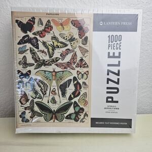 Lantern Press Butterflies 1000 Piece Jigsaw Puzzle New Sealed